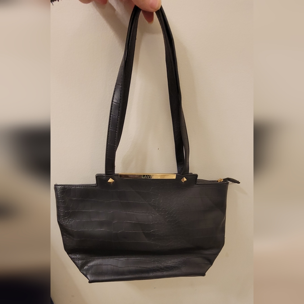 Lavie black crocodile handbag
